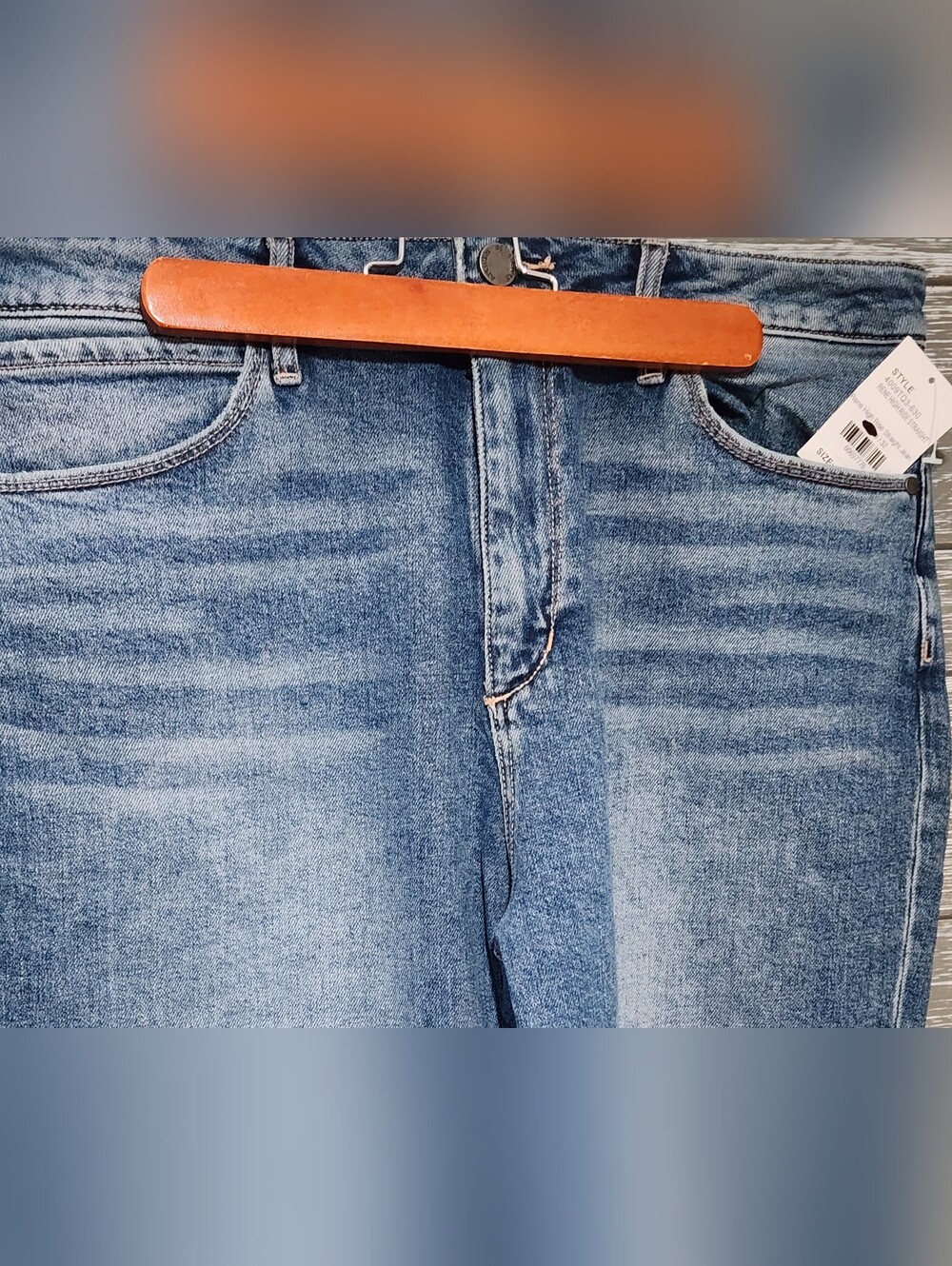 **NWT** Rene High Rise Straight Jean 32 - Picture 6 of 14